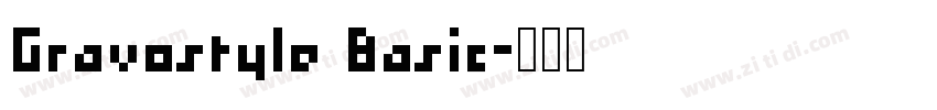 Gravostyle Basic字体转换